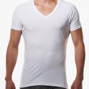 Mr. Davis Men’s Traditional Cut V-Neck Undershirt in Bamboo Viscose - Size L